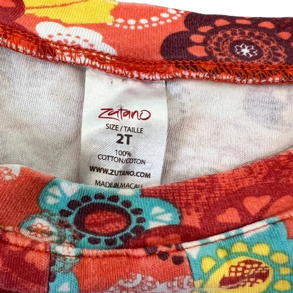 Zutano 2T Baby Girls Doily Print Multi Color Dress - Picture 4 of 4